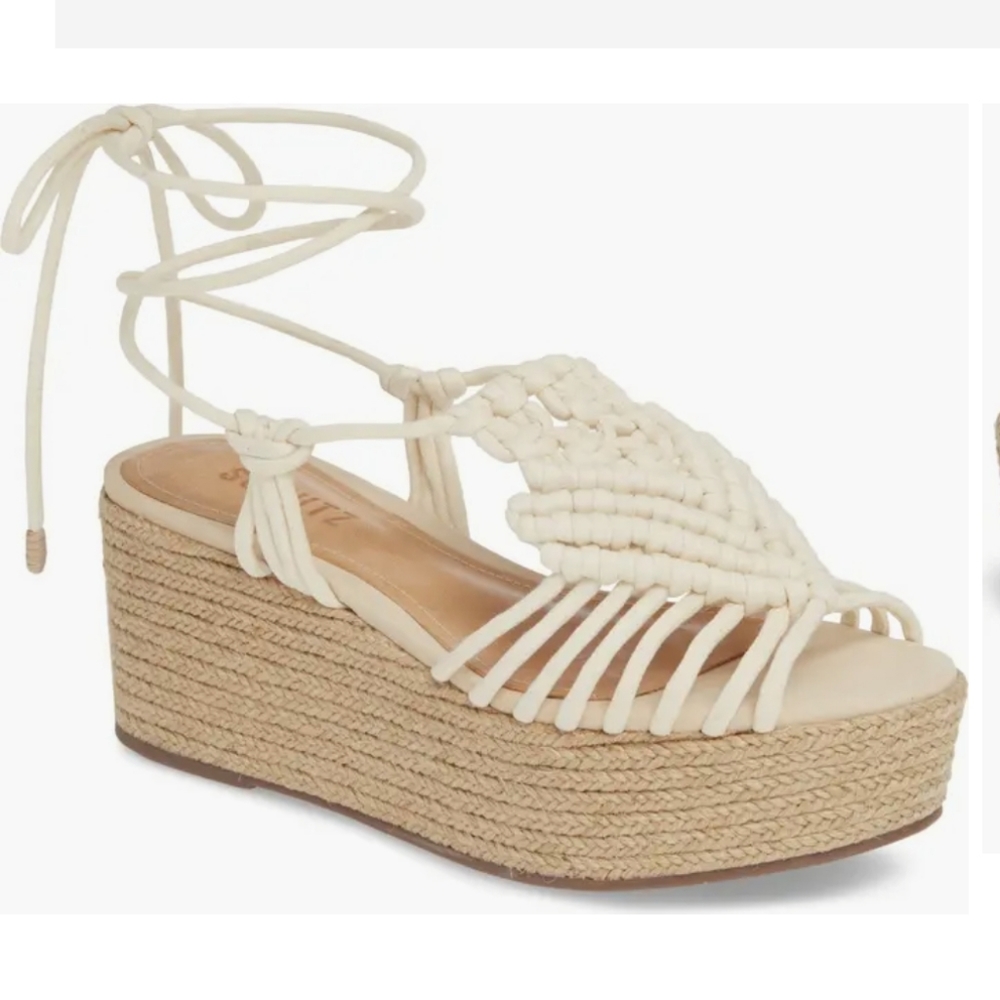 Delfila Espadrille Platform Sandal by SCHUTZ size 8